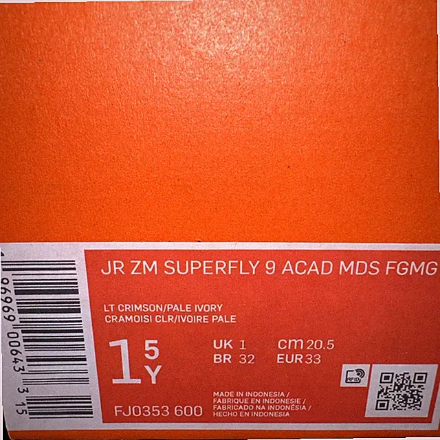 Nike Jr Superfly 9 Academy Mercurial Dream Speed Youth Soccer Cleats New- 1.5Y