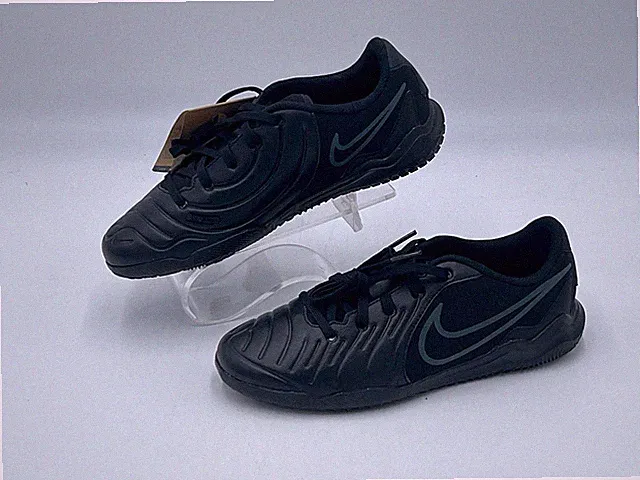 Nike Jr. Tiempo Legend 10 DV4354-002 Kids Black Soccer Shoes