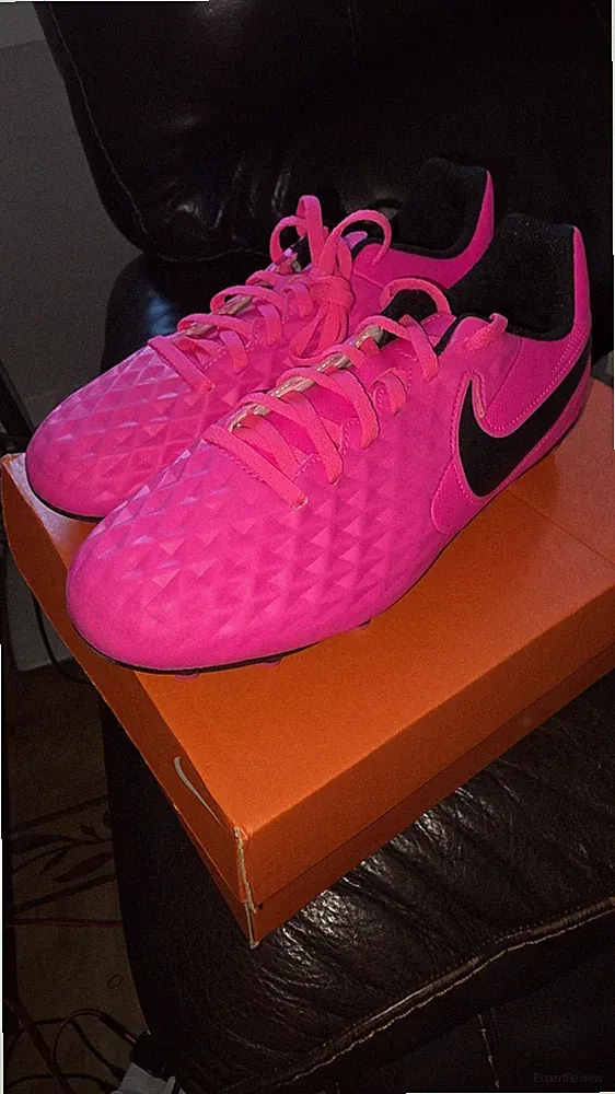 Nike Jr Tiempo Legend 8 Club FG/MG Soccer Cleats Pink Blast - Size 6Y