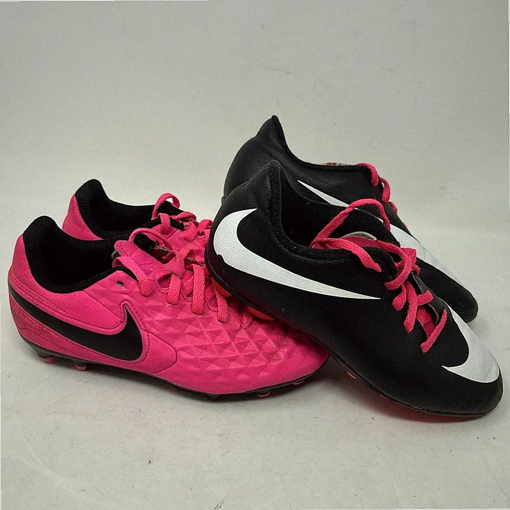 Nike Jr Tiempo Legend 8 Club MG Pink Soccer Cleats Lot Youth Girls Size 13c