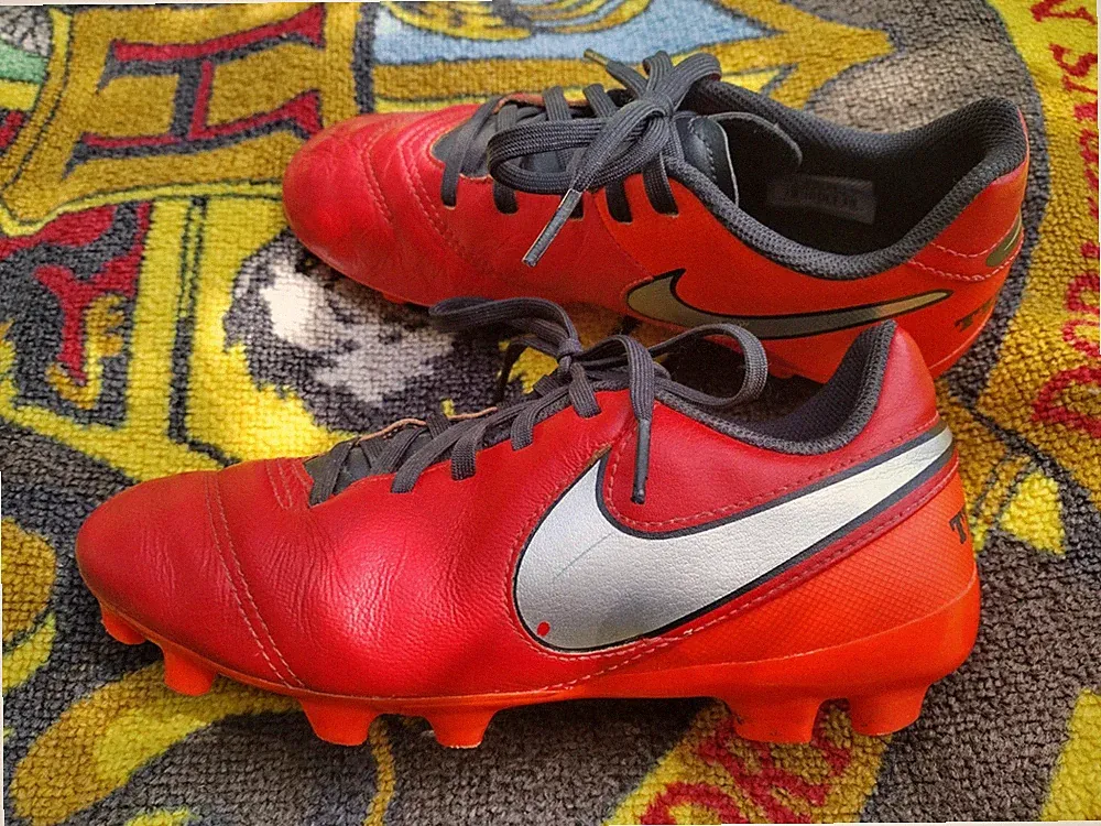 Nike Jr Tiempo Legend VI FG LEATHER Soccer Cleats Girls Boys Sz 3 Youth Kids