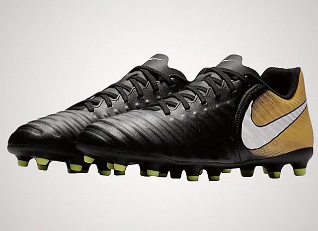 Nike JR Tiempo RIO IV FG Cleats Youth Size US 2.5 / UK 2 / EU 34 UPC867