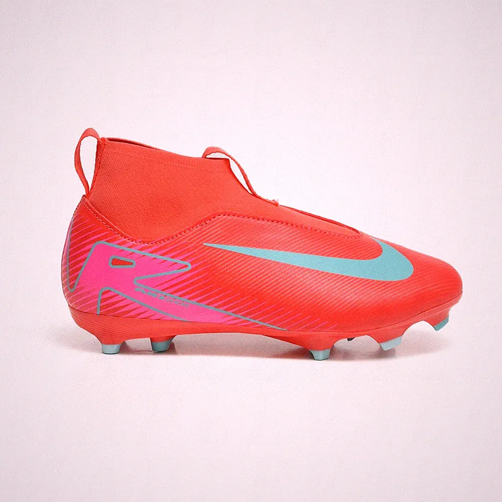 Nike Jr Zoom Mercurial Superfly 10 Academy Soccer Cleats FG/MG Red FQ8304-800