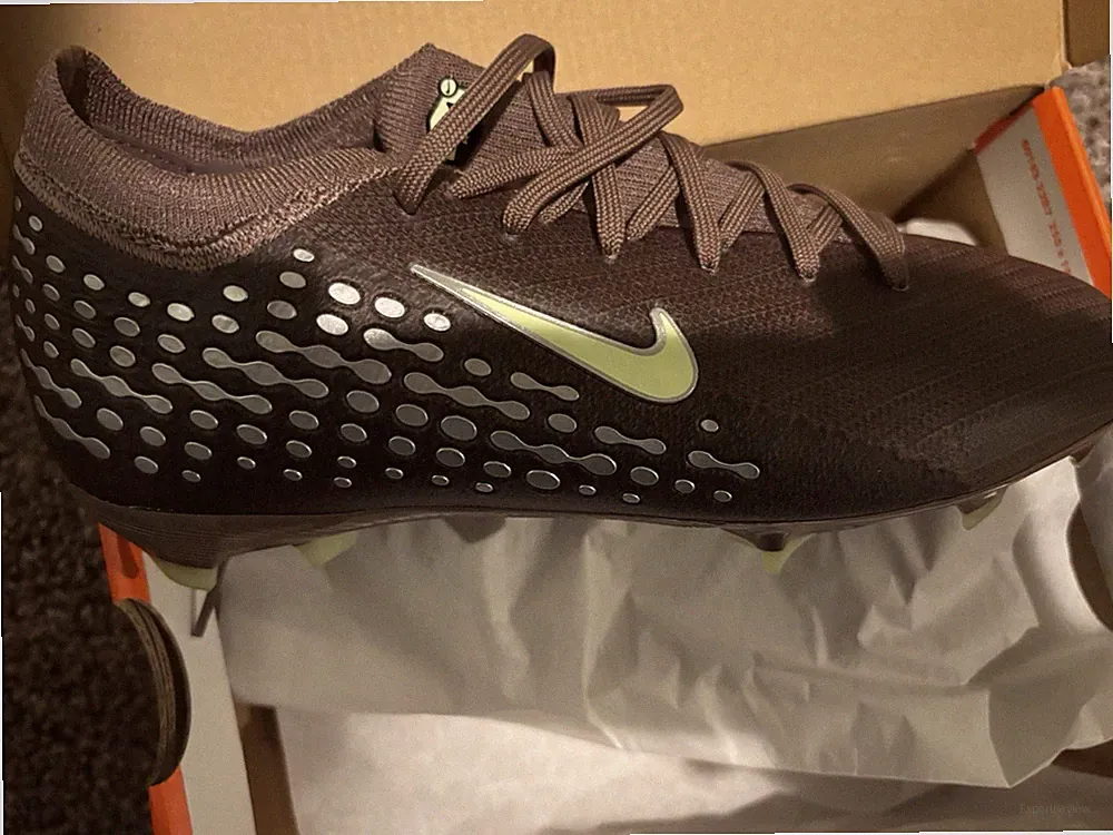 Nike Jr Zoom Vapor 16 Pro KM FG Soccer Cleats Brown/Silver 4Y HF5450-200
