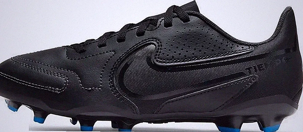 Nike Junior Tiempo Legend 9 Club FG/MG Soccer Cleats, Size 5.5-Black 8522