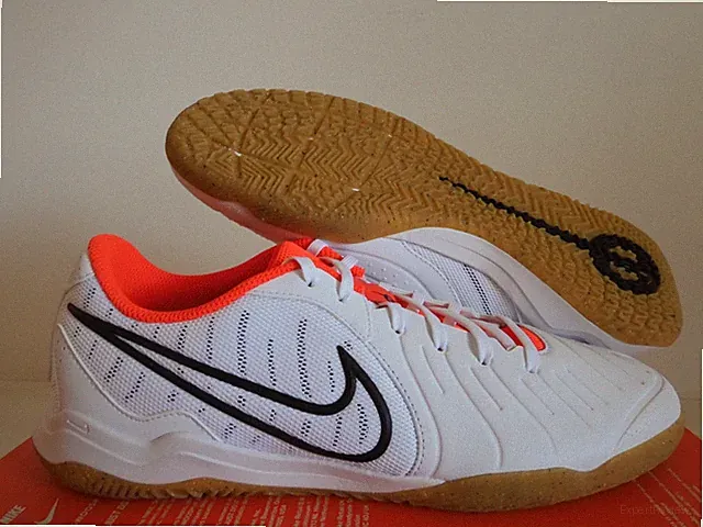 Nike Legend 10 Academy Ic White-Black-Bright Crimson Sz 9 [DV4341-100]