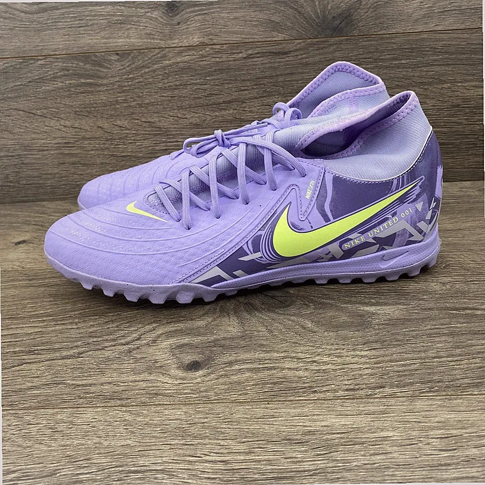 Nike Legend 10 Academy TF Mens 10.5 Purple Volt Soccer Turf Cleats HF1599-500