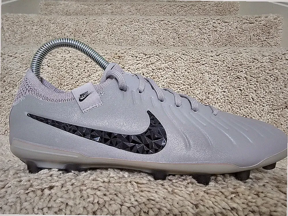 Nike Legend 10 Elite FG Atmosphere Grey Black Pack Soccer Cleats HF4378-001 Sz 5