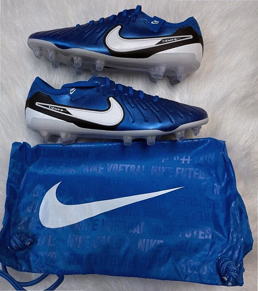 Nike Legend 10 Elite FG Men's Size 9 Blue/White Soccer Cleats DV4328-400