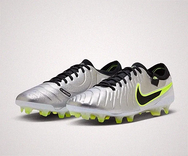 Nike Legend 10 Elite FG Pro Soccer Cleats Metallic Silver HF8980-001 Size 8.5