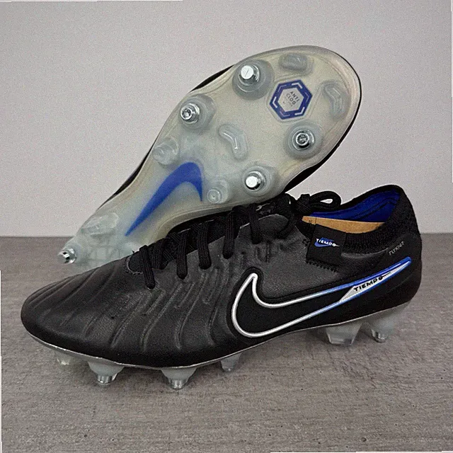 Nike Legend 10 Elite SG Pro AC Soccer Cleats - Men's Size 5.5 - DV4329-040 Black