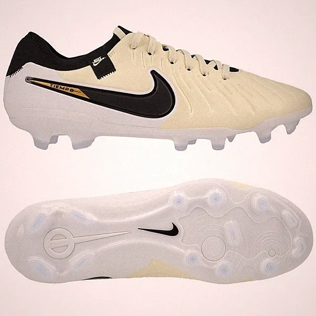 Nike Legend 10 Pro FG Lemonade Black Metallic Gold Coin Size 8