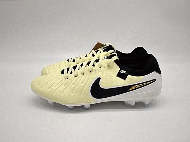 Nike Legend 10 Pro FG Men's Size 7 Lemonade Black Gold Cleats DV4333-700