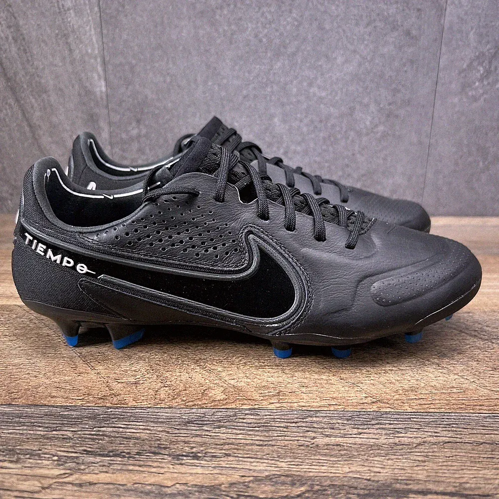 Nike Legend 9 Elite FG Size 9 Womens Black Dark Smoke Grey Soccer Cleats