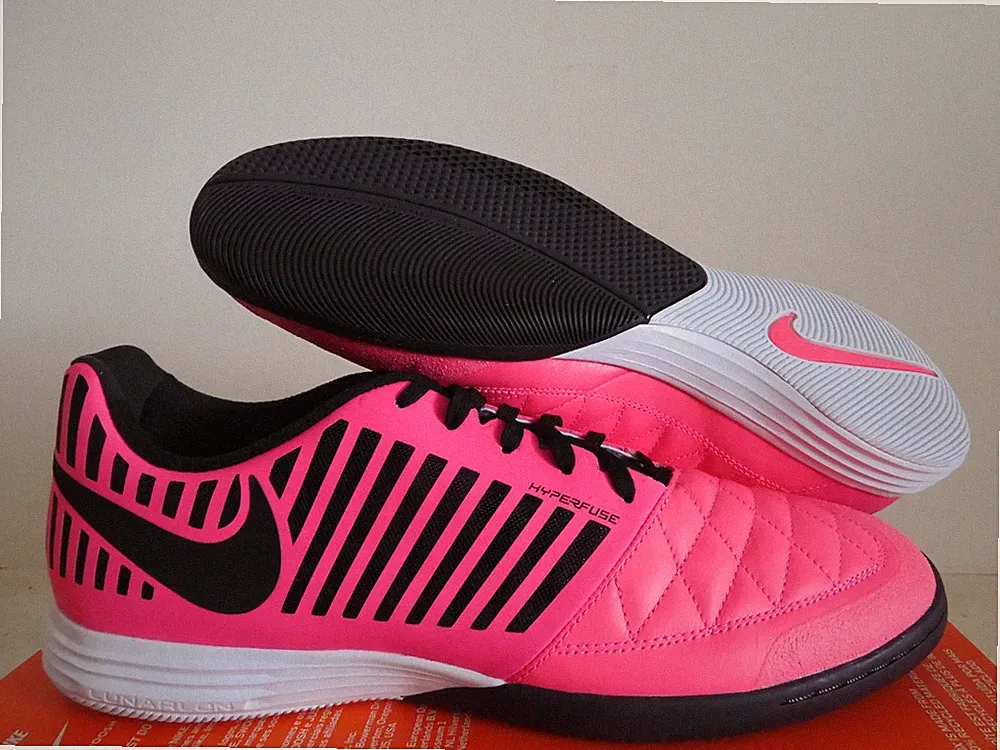 Nike Lunargato II Gato Indoor Soccer Cleats Pink Blast-Black Sz 13 [580456-605]