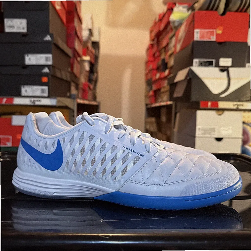 NIKE LUNARGATO II INDOOR SOCCER FOOTBALL GREY/BLUE SIZE MEN'S 11 [580456-013]