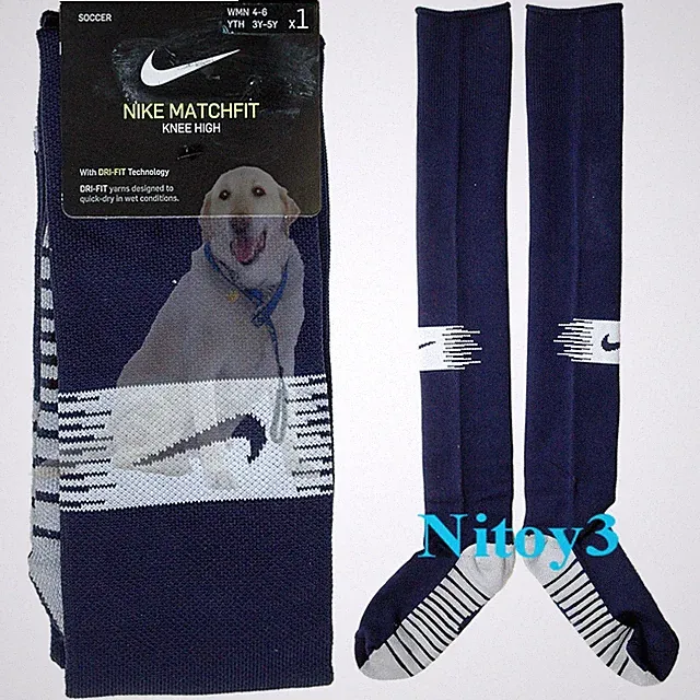 Nike MatchFit Dri-Fit Knee High Soccer Socks-Women/Youth Shoe Size: W4-6 _ Y3-5
