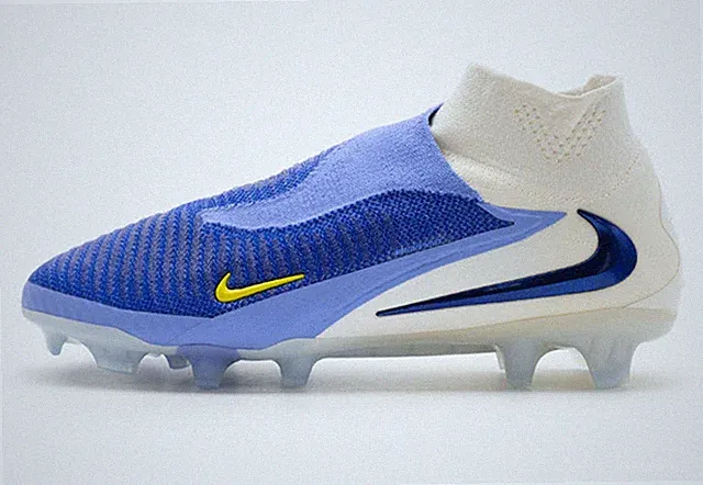 Nike Men Phantom 6 High ELITE FG Cleat Blue White Soccer Boot Spike HQ2328-400