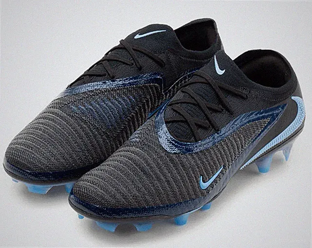 Nike Men Phantom 6 Low ELITE FG Cleat Black Ice Soccer Boot GYM Spike HJ2146-003