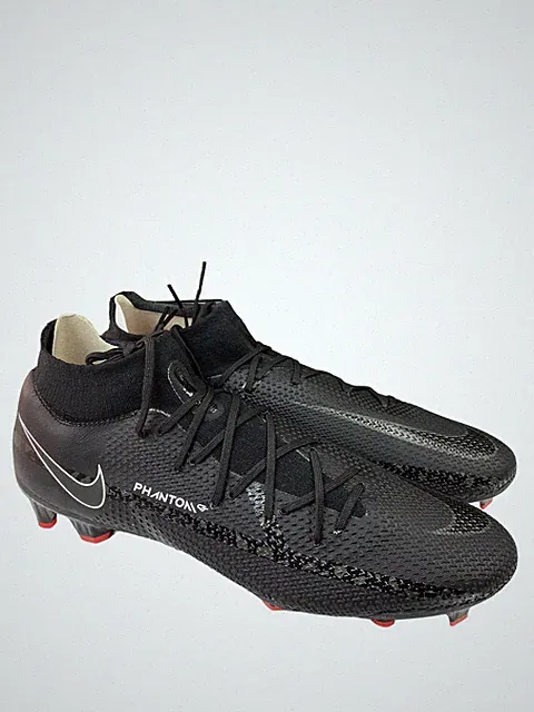 Nike Men Phantom GT2 Pro Dynamic Fit FG Sz 7.5 DC0759-001 Black Soccer Cleats.