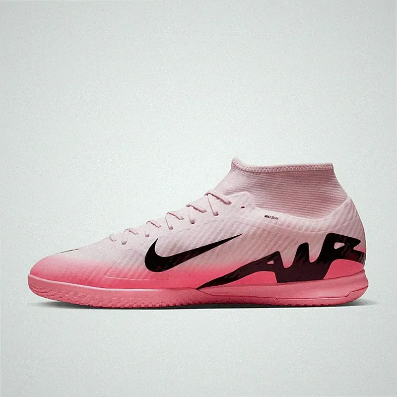 Nike® (Men's 11.5) Mercurial Superfly™ 9 Academy Indoor Soccer Shoes, Pink Foam