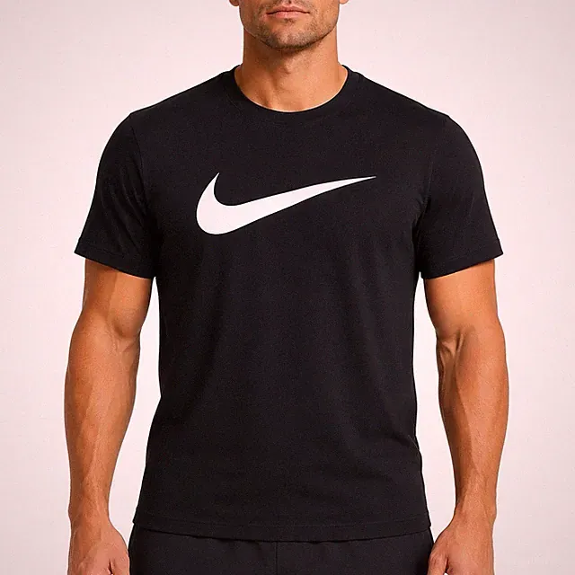 Nike Men's Athletic Wear Short Sleeve Swoosh Graphic Workout Active Gym T-Shirt