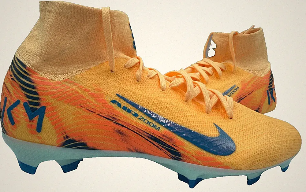 Nike Men's Mercurial Superfly 10 Pro KM Air Zoom FG Cleats Orange Size:6.5 197S