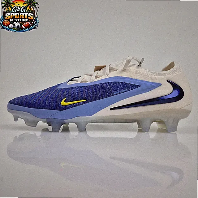 Nike Men's Phantom 6 Low Elite FG Soccer Cleats HQ2331-400 Size 5.5 Blue/Obsidin