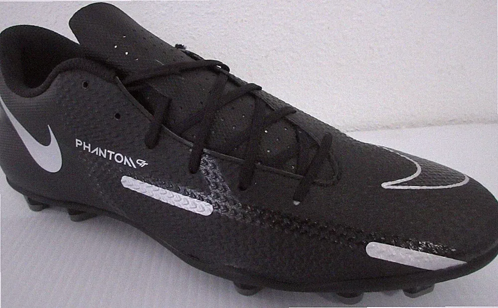 Nike Men's Phantom Gt Club Fg/Mg Black Soccer Cleats Size 7