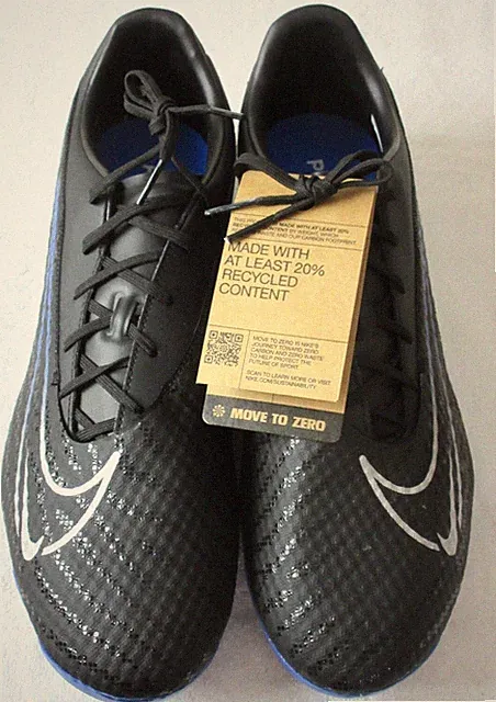 Nike Men's Phantom GX Academy FG/MG Soccer Cleats Black Royal Blue Size 13 NEW