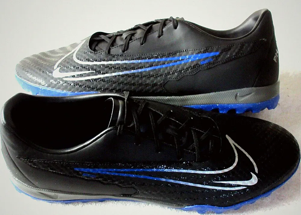 Nike Men's Phantom GX Academy TF Turf Soccer Shoes Black Royal Blue Size 13 NEW