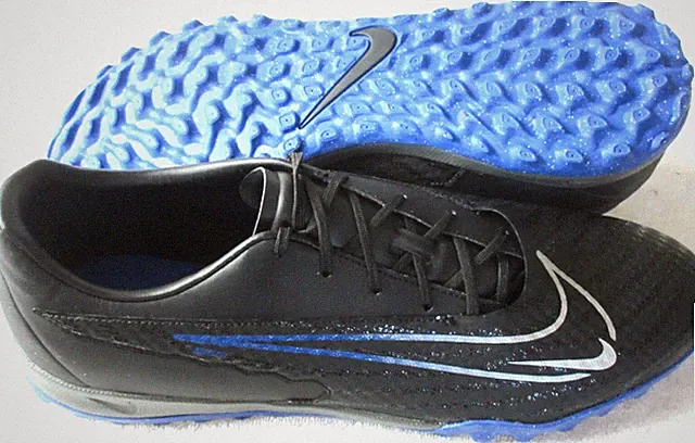 Nike Men's Phantom GX Academy TF Turf Soccer Shoes Black Royal Blue Size 13 NEW