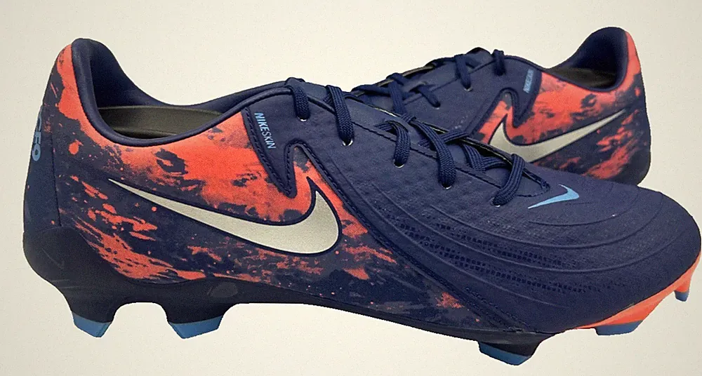 Nike Men's Phantom GX2 Haaland Lace Up Soccer Cleats Blue/Orange Size:9 155K