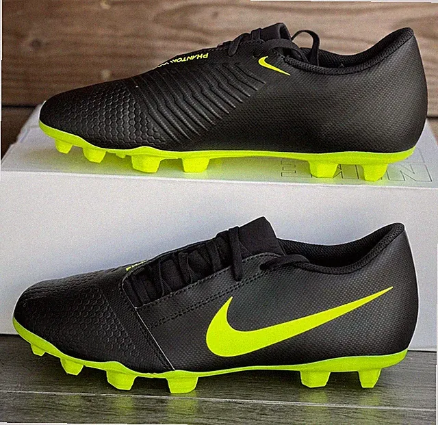 Nike Men's Phantom Venom Club FG Soccer Cleats Black Bolt Size 5.5 Brand New!
