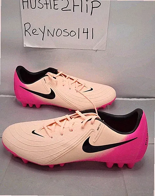 Nike Men's Size 10.5 Phantom GX II Academy AG (FJ2552-800) Soccer Cleat Pink