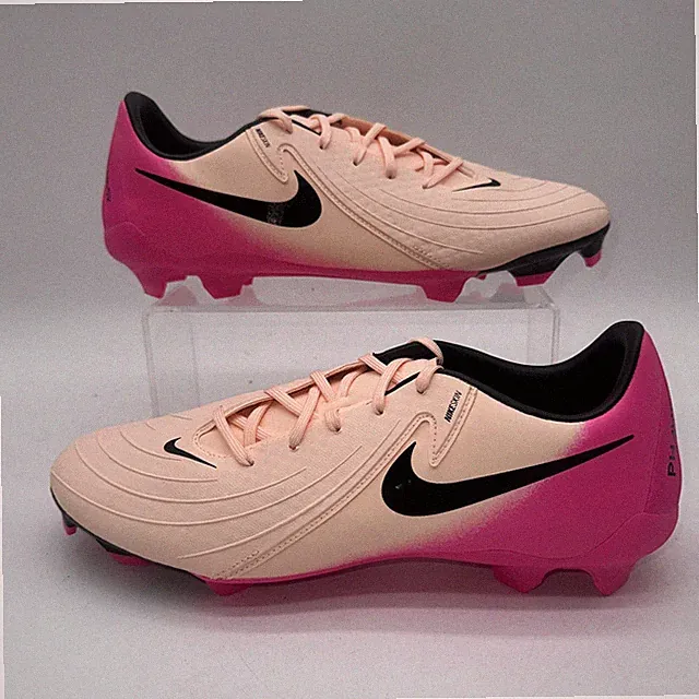 Nike Men's Size 10.5 Phantom GX II Academy FG/MG (FD6723 800) Pink Soccer Cleat