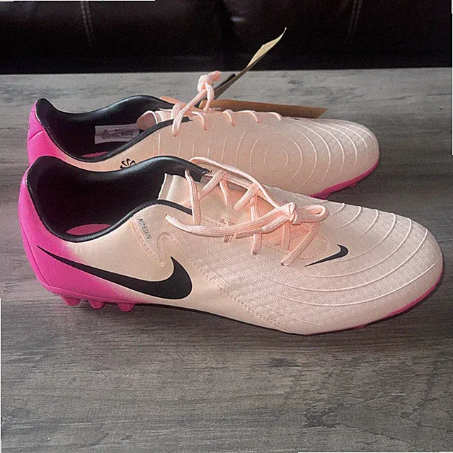 Nike Men's Size 10 Phantom GX II Academy AG (FJ2552-800) Soccer Cleat Pink