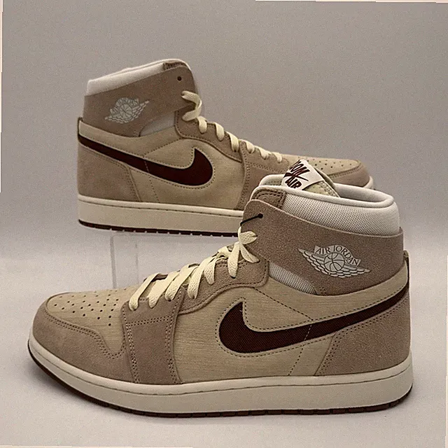 Nike Men's Size 8.5 Air Jordan 1 ZM Air CMFT 2 (DV1307 120) Sneaker Brown Sports