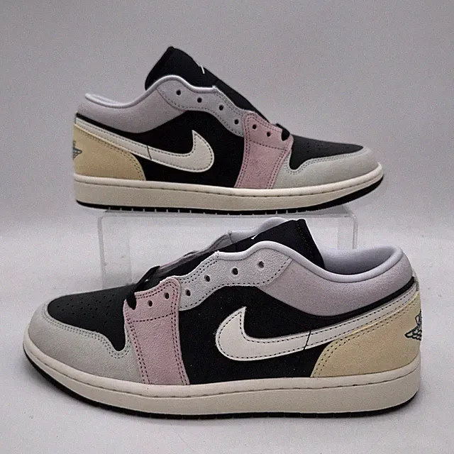 Nike Men's Size 9.5 Air Jordan 1 Low SE (IB7109 004) Black Basketball Sneaker