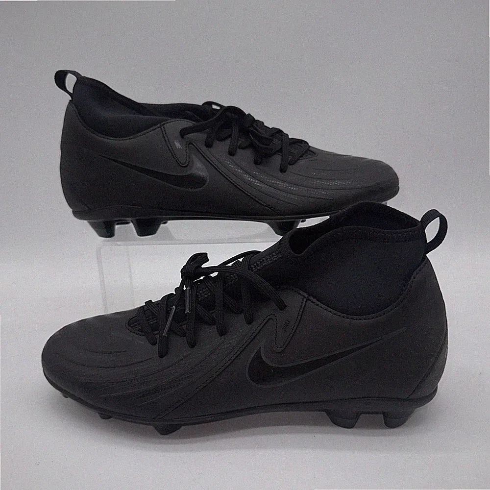 Nike Men's Size 9.5 Phantom Luna II Club FG/MG (FJ2558 002) Black Soccer Cleat