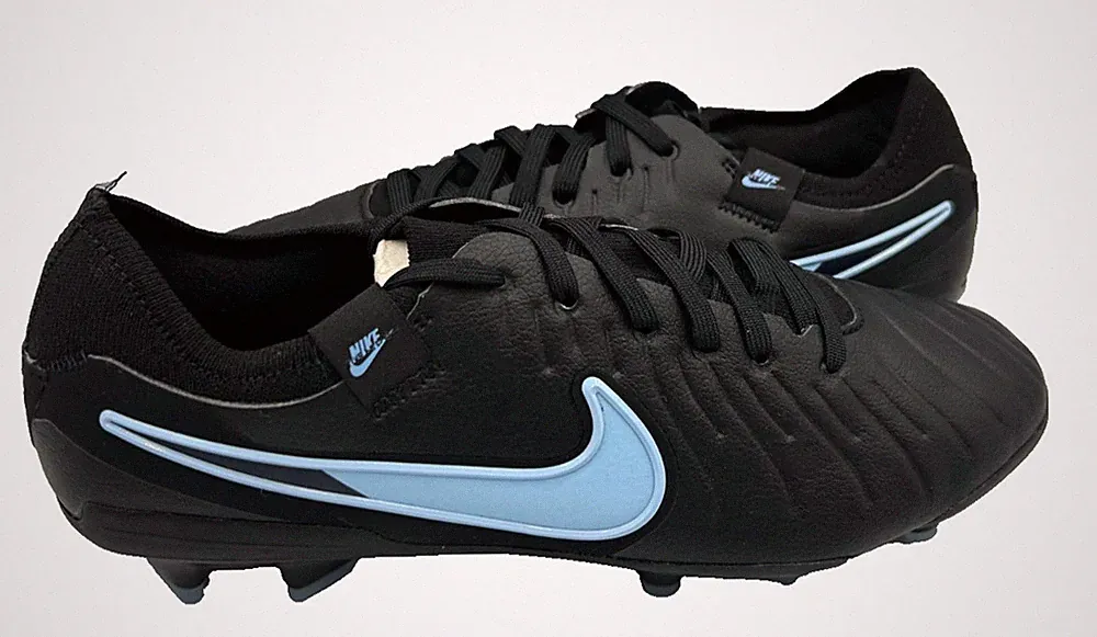 Nike Men's Tiempo Legend 10 Club Lace Up Soccer Cleats Black/Blue Size:10.5 200B