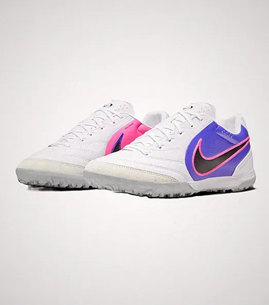 Nike Men's Tiempo Ligera Pro Turf Low Soccer White/Black/Blue/Pink IB4477-146 k