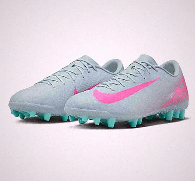 Nike Men's Zoom Mercurial Vapor 16 Academy AG Soccer Ocean Cube/Pink FQ8364-301