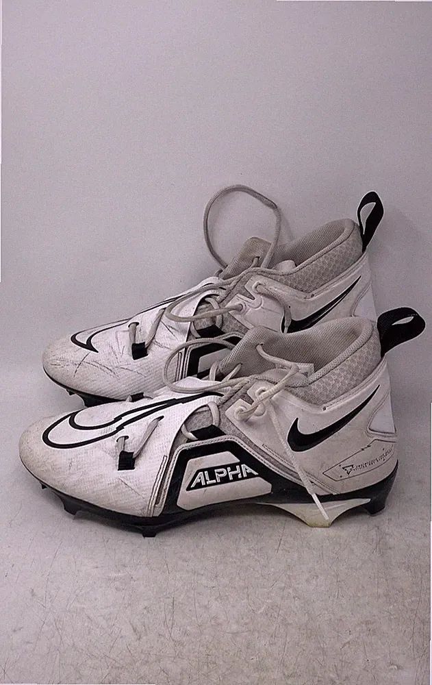 Nike Mens Alpha Menace Pro 3 DM1788-103 Black White Soccer Cleats Size 13.5