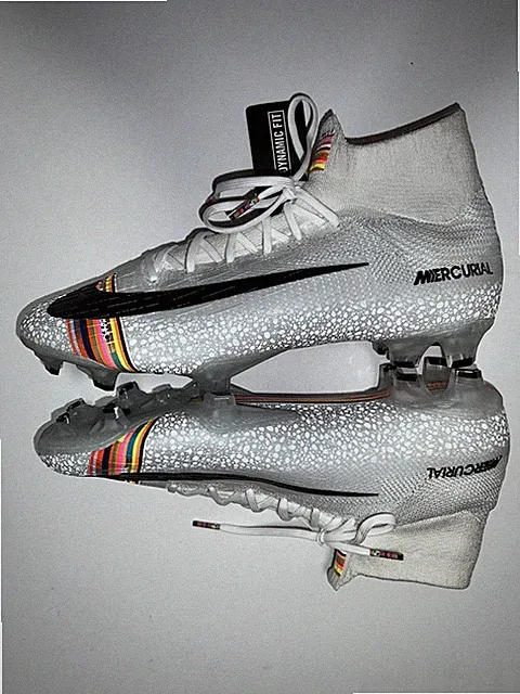 Nike Mens Rare Superfly 6 Elite FG AJ3547 009 White Black Soccer Cleats Size 13
