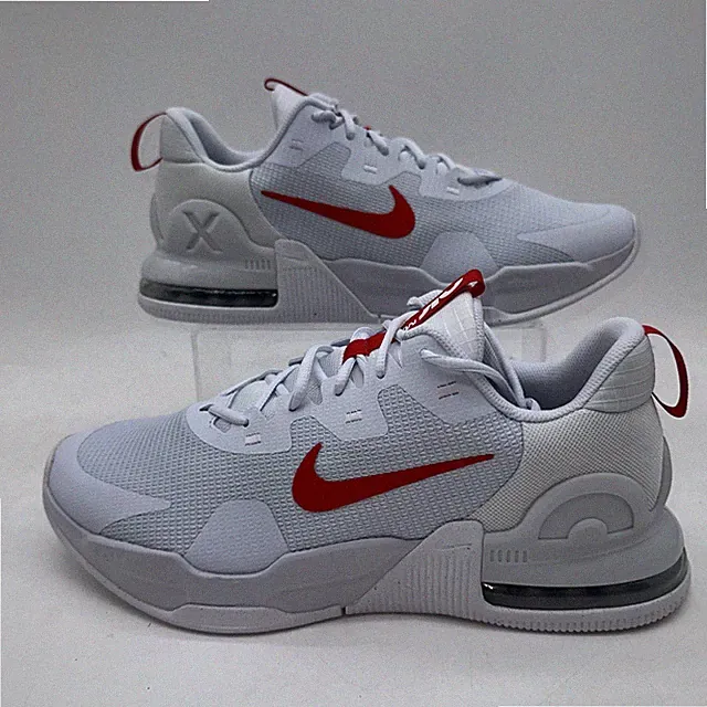 Nike Mens Size 11.5 Air Max Alpha Trainer 5 (DM0829 012)Grey/Red Running Sneaker