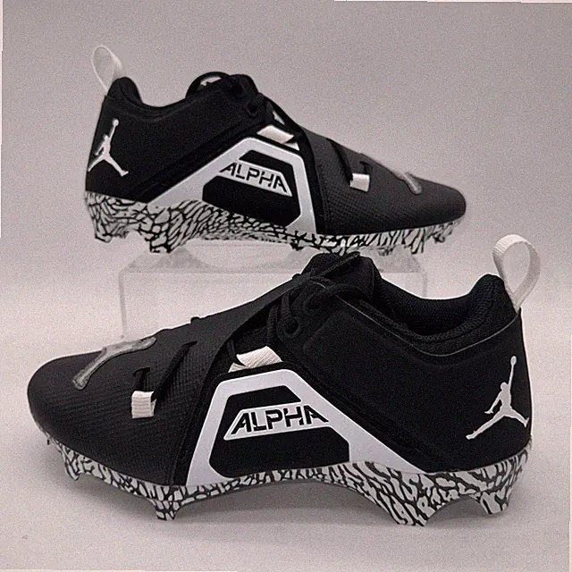 Nike Mens Size 11 Jordan Alpha Men 3 Pro LW S P (FJ4979 001)Football Cleat Black