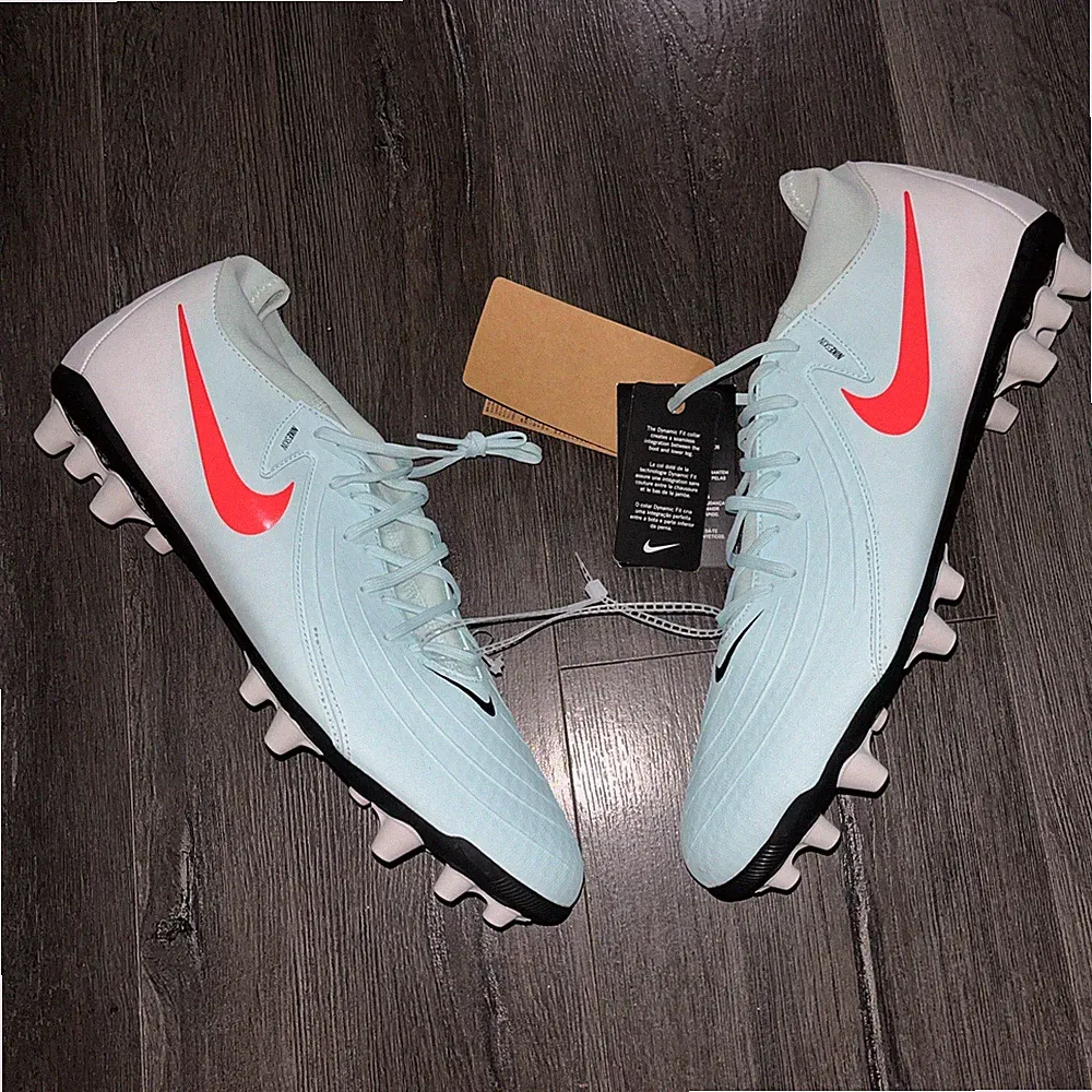 Nike Mens Size 13 Phantom Luna 2 Academy AG Blue Mint Red Soccer Cleats NEW