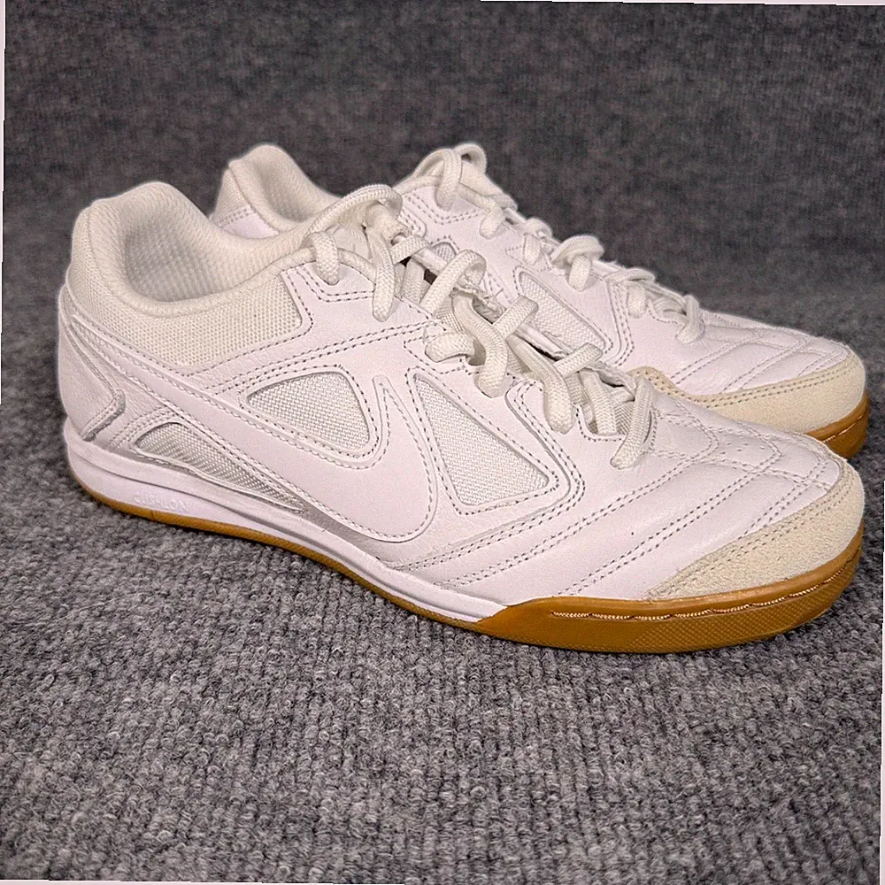 Nike Mens Size 7 Gato Shoes Sneakers White Light Brown Indoor Soccer HQ6019-100