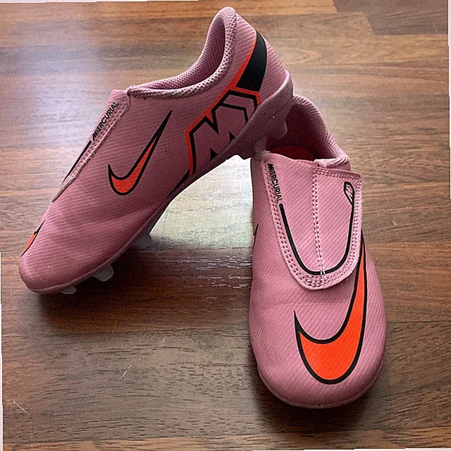 Nike Mercurial 13 C Toddler Soccer Cleats Pink, Easy On Laceless FQ8290-600